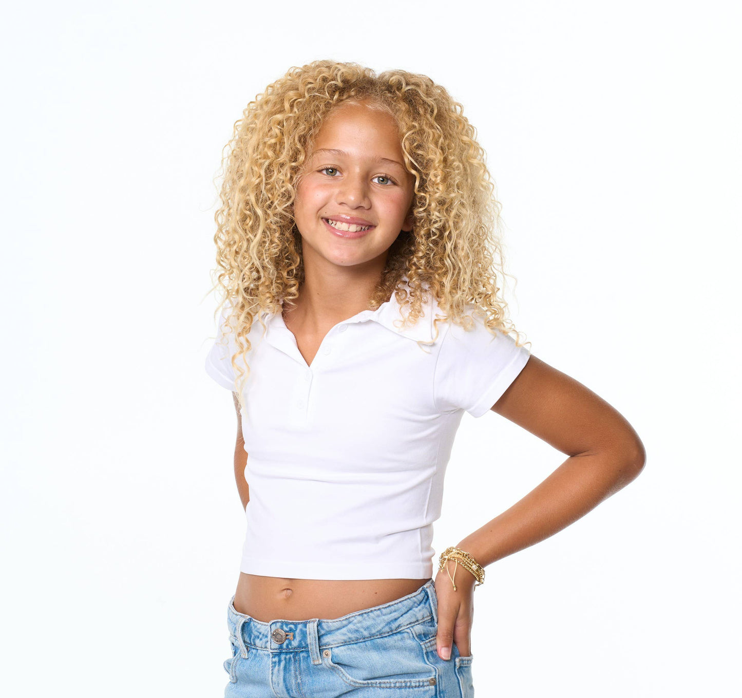 Short Sleeve Solid Ribbed Polo Shirt for Tweens - 4 colors!