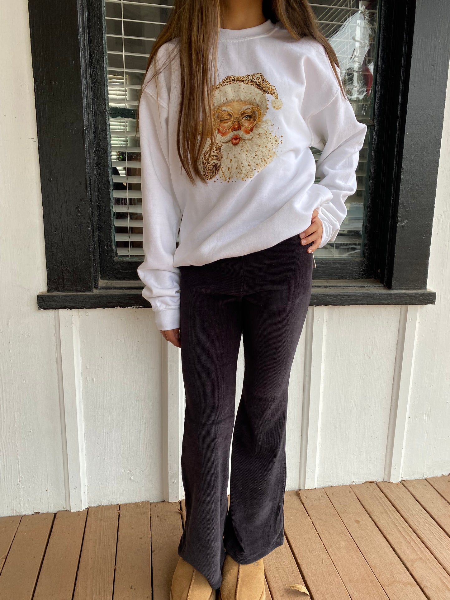 Leopard Santa Sweatshirt