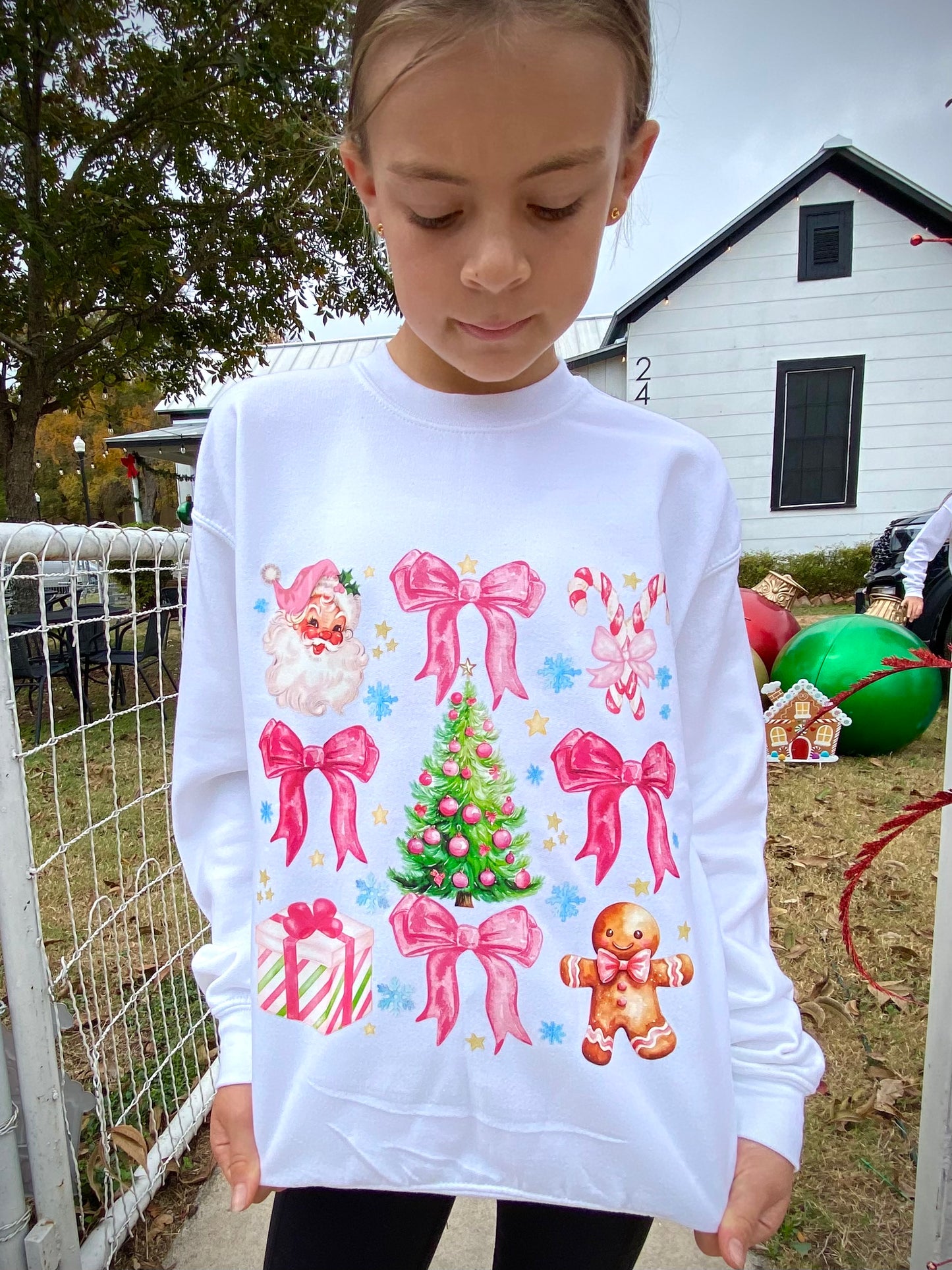Pink Santa Coquette Sweatshirt