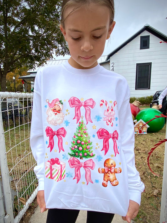 Pink Santa Coquette Sweatshirt