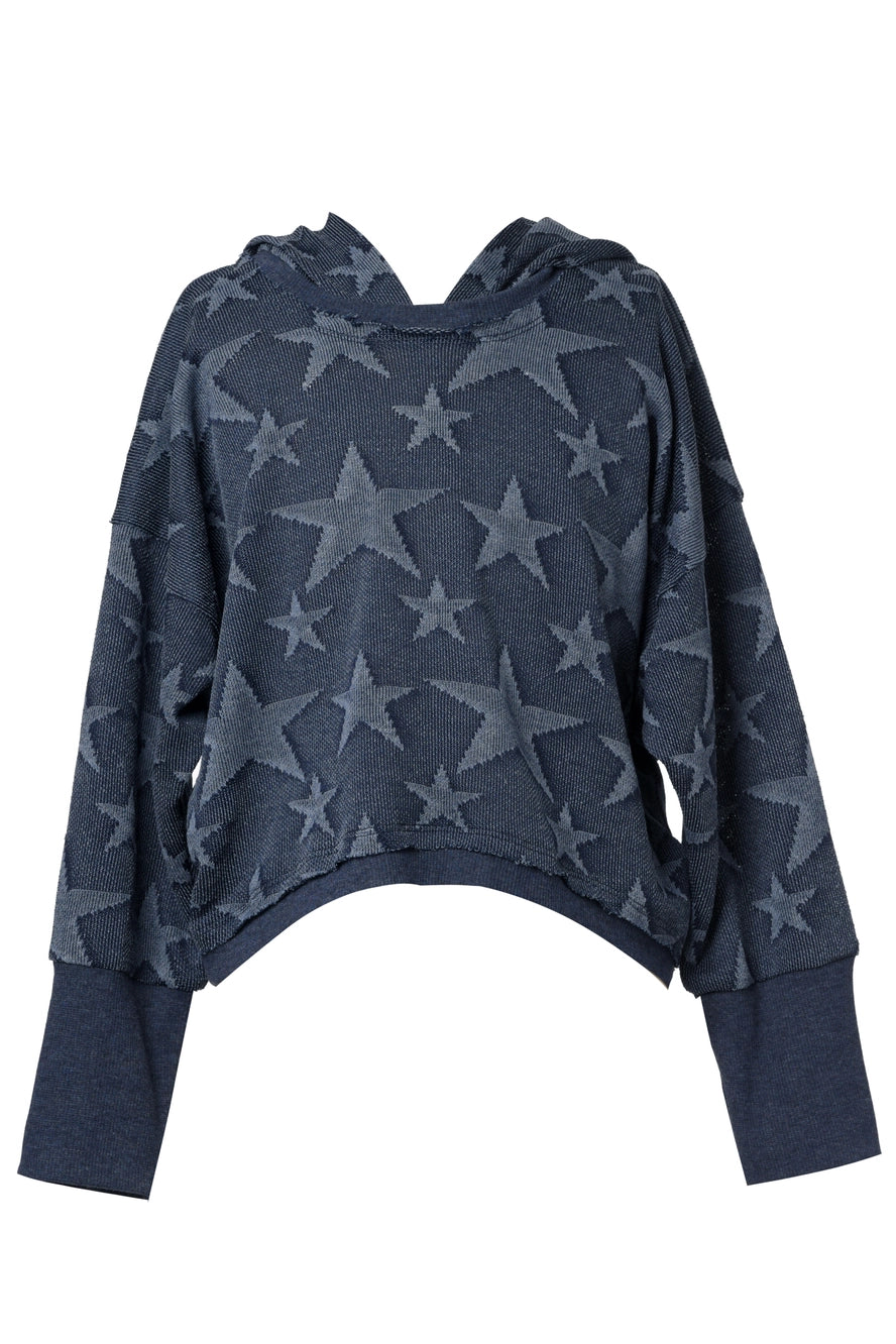 All Over Star Hooded Sweatshirt