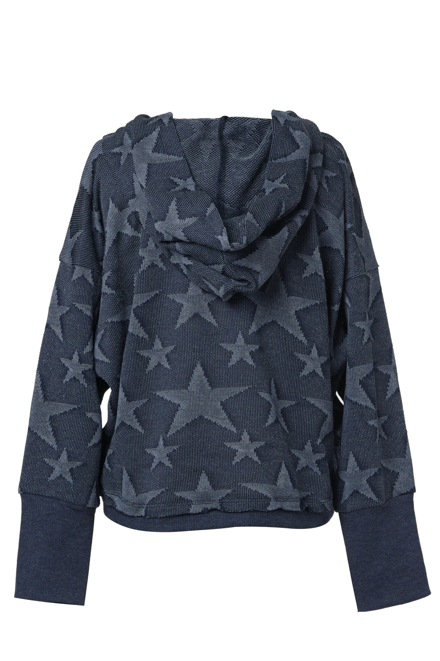 All Over Star Hooded Sweatshirt
