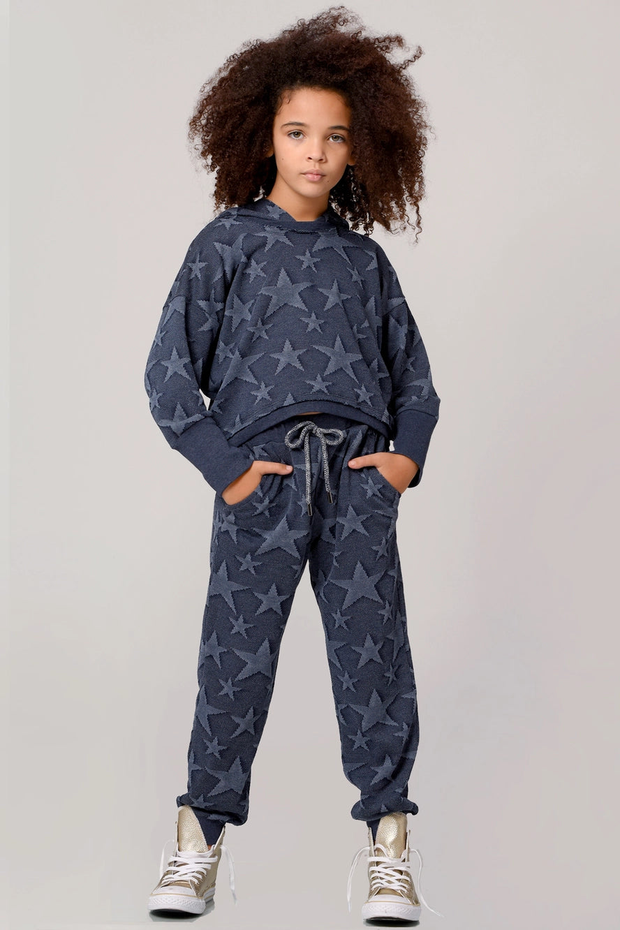 All Over Star Hooded Sweatshirt