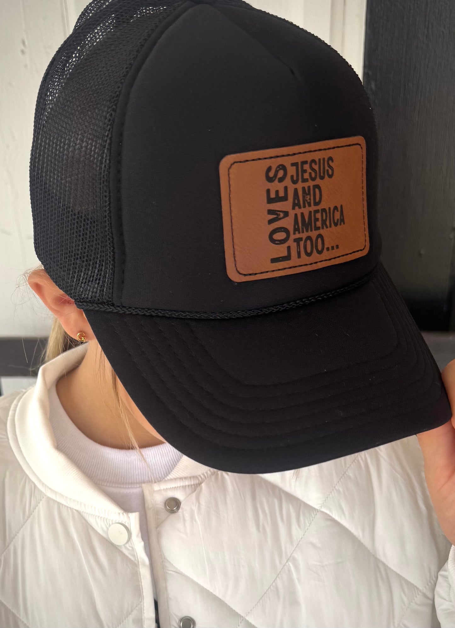 Loves Jesus and America Too Hat